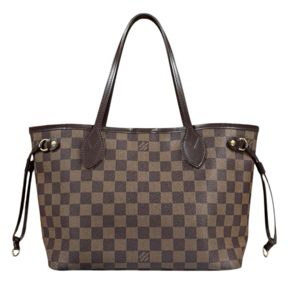 Louis Vuitton Neverfull PM LV Damier Tote Bag Canvas N51109 Brown Women's LOU...